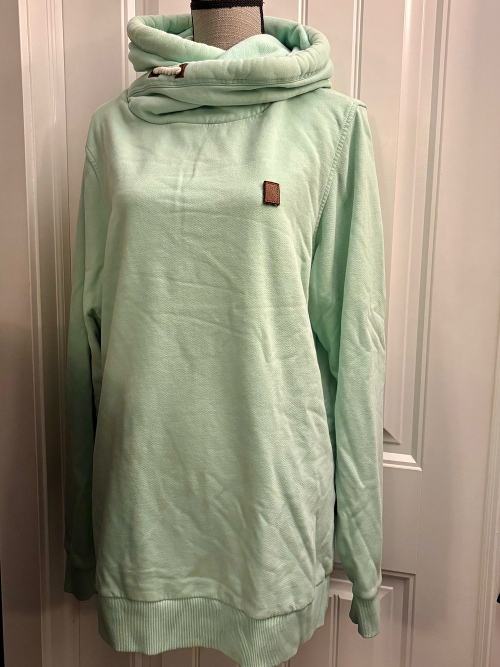 Naketano Mint Green Funnel Neck Pullover